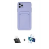 MARSİLYAN™- iPhone 11 Pro Max Kılıf Vadi Çizgi Prime - Siyah 3D Antistatik Seramik Nano Ekran Koruyucu + Kamera Lens Koruma Cam - SF