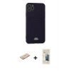 MARSİLYAN™- iPhone 11 Pro Max Kılıf Vadi Çizgi Prime - Siyah 6D Mat Seramik Hayalet Nano Ekran Koruyucu + Renkli Kamera Lens Koruma Cam - YL
