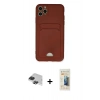 MARSİLYAN™- iPhone 11 Pro Max Kılıf Vadi Çizgi Prime - Siyah 6D Mat Seramik Hayalet Nano Ekran Koruyucu + Pers Alüminyum Kamera Lens - SH