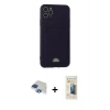 MARSİLYAN™- iPhone 11 Pro Max Kılıf Vadi Çizgi Prime - Siyah 6D Mat Seramik Hayalet Nano Ekran Koruyucu + Pers Alüminyum Kamera Lens - LT