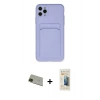 MARSİLYAN™- iPhone 11 Pro Max Kılıf Vadi Çizgi Prime - Siyah 6D Mat Seramik Hayalet Nano Ekran Koruyucu + Rainbow Kamera Lens Koruma Cam - YL