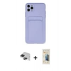 MARSİLYAN™- iPhone 11 Pro Max Kılıf Vadi Çizgi Prime - Siyah 6D Mat Seramik Hayalet Nano Ekran Koruyucu + Pers Alüminyum Kamera Lens - SH