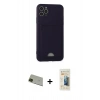 MARSİLYAN™- iPhone 11 Pro Max Kılıf Vadi Çizgi Prime - Siyah 6D Mat Seramik Hayalet Nano Ekran Koruyucu + Rainbow Kamera Lens Koruma Cam - YL