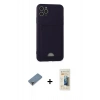 MARSİLYAN™- iPhone 11 Pro Max Kılıf Vadi Çizgi Prime - Siyah 6D Mat Seramik Hayalet Nano Ekran Koruyucu + Metal Kamera Lens Koruma Cam - MR