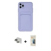 MARSİLYAN™- iPhone 11 Pro Max Kılıf Vadi Çizgi Prime - Siyah 6D Mat Seramik Hayalet Nano Ekran Koruyucu + Pers Alüminyum Kamera Lens - YL