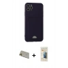 MARSİLYAN™- iPhone 11 Pro Max Kılıf Vadi Çizgi Prime - Siyah 6D Mat Seramik Hayalet Nano Ekran Koruyucu + Rainbow Kamera Lens Koruma Cam - GD