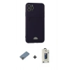 MARSİLYAN™- iPhone 11 Pro Max Kılıf Vadi Çizgi Prime - Siyah Bilvis Hayalet Cam Ekran Koruyucu + Metal Kamera Lens Koruma Cam - GD