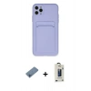 MARSİLYAN™- iPhone 11 Pro Max Kılıf Vadi Çizgi Prime - Siyah Bilvis Hayalet Cam Ekran Koruyucu + Shine Kamera Lens Koruma Cam - MI
