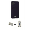 MARSİLYAN™- iPhone 11 Pro Max Kılıf Vadi Çizgi Prime - Siyah Bilvis Hayalet Cam Ekran Koruyucu + Rainbow Kamera Lens Koruma Cam - GD