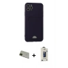 MARSİLYAN™- iPhone 11 Pro Max Kılıf Vadi Çizgi Prime - Siyah Bilvis Hayalet Cam Ekran Koruyucu + Rainbow Kamera Lens Koruma Cam - YL