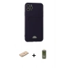 MARSİLYAN™- iPhone 11 Pro Max Kılıf Vadi Çizgi Prime - Siyah Joko Magic 5D Hayalet Cam + Renkli Kamera Lens Koruma Cam - MI