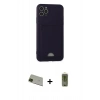 MARSİLYAN™- iPhone 11 Pro Max Kılıf Vadi Çizgi Prime - Siyah Joko Magic 5D Hayalet Cam + Yeşil Rainbow Kamera Lens Koruma Cam