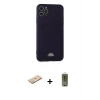 MARSİLYAN™- iPhone 11 Pro Max Kılıf Vadi Çizgi Prime - Siyah Joko Magic 5D Hayalet Cam + Renkli Kamera Lens Koruma Cam - YL