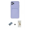 MARSİLYAN™- iPhone 11 Pro Max Kılıf Vadi Çizgi Prime - Siyah Mat Seramik Nano Ekran Koruyucu + Shine Kamera Lens Koruma Cam - GI