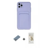 MARSİLYAN™- iPhone 11 Pro Max Kılıf Vadi Çizgi Prime - Siyah Mat Seramik Nano Ekran Koruyucu + Metal Kamera Lens Koruma Cam - GS