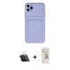 MARSİLYAN™- iPhone 11 Pro Max Kılıf Vadi Çizgi Prime - Siyah Mat Seramik Nano Ekran Koruyucu + Kamera Lens Koruma Cam - SF