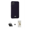 MARSİLYAN™- iPhone 11 Pro Max Kılıf Vadi Çizgi Prime - Siyah Mat Seramik Nano Ekran Koruyucu + Kamera Lens Koruma Cam - SF