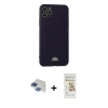 MARSİLYAN™- iPhone 11 Pro Max Kılıf Vadi Çizgi Prime - Siyah Mat Seramik Nano Ekran Koruyucu + Pers Alüminyum Kamera Lens - LT