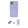 MARSİLYAN™- iPhone 11 Pro Max Kılıf Vadi Çizgi Prime - Siyah Mat Seramik Nano Ekran Koruyucu + Metal Kamera Lens Koruma Cam - MI