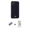 MARSİLYAN™- iPhone 11 Pro Max Kılıf Vadi Çizgi Prime - Siyah Mat Seramik Nano Ekran Koruyucu + Metal Kamera Lens Koruma Cam - AKYL