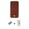 MARSİLYAN™- iPhone 11 Pro Max Kılıf Vadi Çizgi Prime - Siyah Mat Seramik Nano Ekran Koruyucu + Metal Kamera Lens Koruma Cam - GS