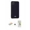 MARSİLYAN™- iPhone 11 Pro Max Kılıf Vadi Çizgi Prime - Siyah Mat Seramik Nano Ekran Koruyucu + Renkli Kamera Lens Koruma Cam - MI