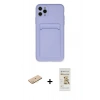 MARSİLYAN™- iPhone 11 Pro Max Kılıf Vadi Çizgi Prime - Siyah Mat Seramik Nano Ekran Koruyucu + Sarı Renkli Kamera Lens Koruma Cam
