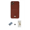 MARSİLYAN™- iPhone 11 Pro Max Kılıf Vadi Çizgi Prime - Siyah Mat Seramik Nano Ekran Koruyucu + Shine Kamera Lens Koruma Cam - GS