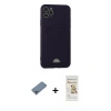 MARSİLYAN™- iPhone 11 Pro Max Kılıf Vadi Çizgi Prime - Siyah Mat Seramik Nano Ekran Koruyucu + Shine Kamera Lens Koruma Cam - SABE