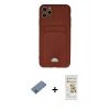 MARSİLYAN™- iPhone 11 Pro Max Kılıf Vadi Çizgi Prime - Siyah Mat Seramik Nano Ekran Koruyucu + Shine Kamera Lens Koruma Cam - MI