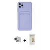 MARSİLYAN™- iPhone 11 Pro Max Kılıf Vadi Çizgi Prime - Siyah Mat Seramik Nano Ekran Koruyucu + Pers Alüminyum Kamera Lens - SH