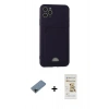 MARSİLYAN™- iPhone 11 Pro Max Kılıf Vadi Çizgi Prime - Siyah Mat Seramik Nano Ekran Koruyucu + Shine Kamera Lens Koruma Cam - SH