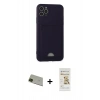MARSİLYAN™- iPhone 11 Pro Max Kılıf Vadi Çizgi Prime - Siyah Mat Seramik Nano Ekran Koruyucu + Rainbow Kamera Lens Koruma Cam - YL