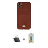 MARSİLYAN™- iPhone 11 Pro Max Kılıf Vadi Çizgi Prime - Siyah Polymer Nano Ekran Koruyucu + Kamera Lens Koruma Cam - SF