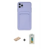 MARSİLYAN™- iPhone 11 Pro Max Kılıf Vadi Çizgi Prime - Siyah Polymer Nano Ekran Koruyucu + Renkli Kamera Lens Koruma Cam - TU