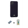 MARSİLYAN™- iPhone 11 Pro Max Kılıf Vadi Çizgi Prime - Siyah Polymer Nano Ekran Koruyucu + Shine Kamera Lens Koruma Cam - SABE