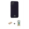 MARSİLYAN™- iPhone 11 Pro Max Kılıf Vadi Çizgi Prime - Siyah Polymer Nano Ekran Koruyucu + Renkli Kamera Lens Koruma Cam - TU