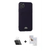 MARSİLYAN™- iPhone 11 Pro Max Kılıf Vadi Çizgi Prime - Siyah Seramik Nano Ekran Koruyucu + Kamera Lens Koruma Cam - SF