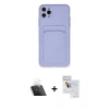 MARSİLYAN™- iPhone 11 Pro Max Kılıf Vadi Çizgi Prime - Siyah Seramik Nano Ekran Koruyucu + Kamera Lens Koruma Cam - SF