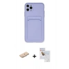 MARSİLYAN™- iPhone 11 Pro Max Kılıf Vadi Çizgi Prime - Siyah Seramik Nano Ekran Koruyucu + Renkli Kamera Lens Koruma Cam - MI