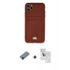 MARSİLYAN™- iPhone 11 Pro Max Kılıf Vadi Çizgi Prime - Siyah Seramik Nano Ekran Koruyucu + Metal Kamera Lens Koruma Cam - MI
