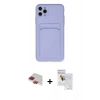 MARSİLYAN™- iPhone 11 Pro Max Kılıf Vadi Çizgi Prime - Siyah Seramik Nano Ekran Koruyucu + Pers Alüminyum Kamera Lens - KI