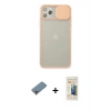 MARSİLYAN™- iPhone 11 Pro Max Kılıf Vadi Çizgi - Siyah 6D Mat Seramik Hayalet Nano Ekran Koruyucu + Shine Kamera Lens Koruma Cam - GI