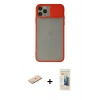 MARSİLYAN™- iPhone 11 Pro Max Kılıf Vadi Çizgi - Siyah 6D Mat Seramik Hayalet Nano Ekran Koruyucu + Renkli Kamera Lens Koruma Cam - MI