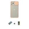 MARSİLYAN™- iPhone 11 Pro Max Kılıf Vadi Çizgi - Siyah Joko Magic 5D Hayalet Cam + Shine Kamera Lens Koruma Cam - GI