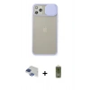 MARSİLYAN™- iPhone 11 Pro Max Kılıf Vadi Çizgi - Siyah Joko Magic 5D Hayalet Cam + Pers Alüminyum Kamera Lens - LT
