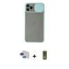 MARSİLYAN™- iPhone 11 Pro Max Kılıf Vadi Çizgi - Siyah Joko Magic 5D Hayalet Cam + Pers Alüminyum Kamera Lens - LT