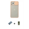 MARSİLYAN™- iPhone 11 Pro Max Kılıf Vadi Çizgi - Siyah Joko Magic 5D Hayalet Cam + Metal Kamera Lens Koruma Cam - MI