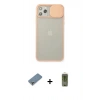 MARSİLYAN™- iPhone 11 Pro Max Kılıf Vadi Çizgi - Siyah Joko Magic 5D Hayalet Cam + Metal Kamera Lens Koruma Cam - GS