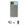 MARSİLYAN™- iPhone 11 Pro Max Kılıf Vadi Çizgi - Siyah Joko Magic 5D Hayalet Cam + Pers Alüminyum Kamera Lens - KI